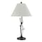 Homeroots 32" Rust Metal Table Lamp With Gray Empire Shade 524753 - alternate 1