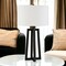 Homeroots 24" Black Metal Table Lamp With White Drum Shade 524508 - alternate 8