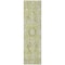 Homeroots 8' Runner Artichoke Green Oriental Washable Non Skid Indoor Outdoor Runner Rug 563737 - alternate 9