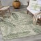 Homeroots 5' X 7' Ivory And Green Palm Leaf Indoor Outdoor Area Rug 552510 - alternate 8