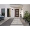 Vdomdoors Front Exterior Prehung Metal-Plastic Door, Manux 8113 Walnut, Side Sidelite Transom, Office Commerc MANUX8113EXD-WLN-W36+12xH80-LH - alternate 1
