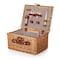 Picnic Time Family Of Brands Classic Wine & Cheese Picnic Basket, Red & White Gingham Pattern 205-19-300-000-0 - alternate 8