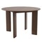 Homeroots 45" Brown Solid Wood Round Top Dining Table 712177 - alternate 1