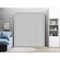 Sartodoors Sliding Closet Double Bi-fold Doors Grey Solid Core Modern Interior QUADRO4111DBF-GRE-96 x 84 (4* 24x84) - alternate 5