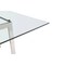 Homeroots 59" Clear And Gunmetal Square Glass And Stainless Steel Pedestal Base Dining Table 487364 - alternate 6