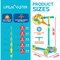 Lifemaster 3-Wheel Kids Scooter, LED Deck and Wheels, 5-Height Handlebar, Ages 3+, Aqua Yellow LMLUSH34 - alternate 9