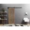 Sartodoors Sliding Barn Door Hardware Walnut Solid Core Modern Interior QUADRO4111BD-B-WLN-18 - alternate 1
