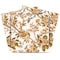Homeroots 6" x 6" Gold And White Vinyl Arabesque Peel And Stick Removable Tiles 571302 - alternate 1