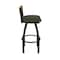 Holland Bar Stool Co Revelle 30in Swivel Bar Stool with Black Wrinkle Finish, Medium Back and Canter Pine Seat 881 - alternate 9