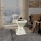 Leisuremod Azure 17 in Modern Round Fiberstone Side Table, Weather-Resistant, Fully Assembled AST17MG - alternate 9