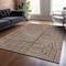 Homeroots 10' X 14' Brown And Ivory Geometric Washable Indoor Outdoor Area Rug 600809 - alternate 8