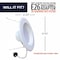 Bulbrite 9w 60w Equivelant 4 in. Downlight w/Gimball LED Light Bulb Medium Base (E26) White Round 2700K, 4PK 861496 - alternate 10