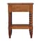 Homeroots 24" Brown Solid Wood Two Drawer Nightstand 701729 - alternate 8