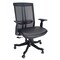 We'Re It Mesh it, Twyst Series Flex Mesh Back Task Chair with Adjustable Arms and Seat Slide in Black EM5225AM-MBLK - alternate 1