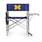 Picnic Time Family Of Brands NCAA Michigan Wolverines Sports Chair with Side Table - Beach Chair 809-00-138-344-0 - alternate 1