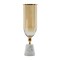 Homeroots 19" Gold And White Glass And Marble Table Vase 565436 - alternate 1