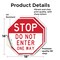 Signmission Stop Do Not Enter One Way, 18 inch X 18 inch, Vinyl Decal, 2PK OC-D-2PACK-18-277 - alternate 3