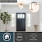 Vaxcel Park Ridge Champagne Gold 3-Light Flush Mount Ceiling Light with Frosted Glass, 10.5-In. C0358 - alternate 8