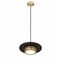 Z-Lite Ludo Matte Black + Modern Gold 1 Light Pendant 829P12-MB-MGLD-LED - alternate 7