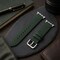 Elegani Band Compatible with Apple Watch 38mm, Dark Green, Silver, Black, Yellow Gold, Rose Gold Buckle SVLTQR-DGRN-38 - alternate 3