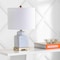 Jonathan Y Cleo 21.5" Ceramic/Metal Ginger Jar LED Table Lamp, White/Navy JYL3043A - alternate 8