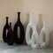 Uniquewise Set of 3 Frosted White Fiberglass Tall Floor Vase - Decorative Vase for Modern Home Decor QI004677.3 - alternate 9