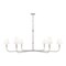Z-Lite Tova Brushed Nickel 6 Light Chandelier 3049-62BN - alternate 1