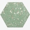 Apollo Tile Amalfi 9x8 in. Mint Green with Copper flecks Glossy Shell, Terrazzo Hexagon Tile, 5PK APLAQT8801HXGRN - alternate 1