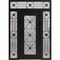 Vdomdoors Aluminum Door Iron 1655 Black Entry Steel Metal Classic Painted 62 x 92 (14+36+14 x 80+12)-Left Ins IRON1655EXD-BLK-W14+36+14xH80+12-LH-I - alternate 1