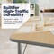 Flash Furniture Wren 48 in x 24 in Adjustable Height Activity Table, Thermal Laminate Top, Short Legs, Light Natural XU-A2448-REC-LTNAT-T-P-GG - alternate 9