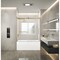 Kingston Brass 60" Acrylic Anti-Skid Alcove Left-Hand Drain Tub with Right Sliding Tub Door, White/Brushed Brass KVTAP6031L22T7 - alternate 7