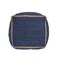 Homeroots 18" Indigo Cotton And Jute Cube Pouf Ottoman 551553 - alternate 8