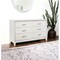 Homeroots 63" White Solid and Manufactured Wood Six Drawer Double Dresser 490485 - alternate 6