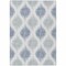 Homeroots 8' X 10' Sky Blue Ivory And Denim Blue Ikat Washable Indoor Outdoor Area Rug 589125 - alternate 7