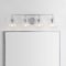 Jonathan Y Shirley 34" 4-Light Farmhouse Industrial Metal LED Vanity Light w/ Seeded Glass Globe Shades, Chrome JYL7406A - alternate 11