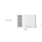 Homeroots 59in White Wood Wall Mounted Accent Cabinet With Four Doors 478212 - alternate 5