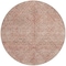 Homeroots 8' Pink And Brown Round Moroccan Washable Indoor Outdoor Area Rug 605135 - alternate 9