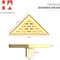 Hydroware Triangle Shower Drain, C06 Brushed Gold, 8 Inches HYD-0028 - alternate 6