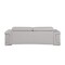 Homeroots 88" Light Gray Top Grain Leather Solid Wood Sofa 720445 - alternate 10