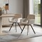 Homeroots Set of Two Beige and Black Fabric and Steel Dining Arm Chairs, 2PK 719343 - alternate 8