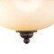 Vaxcel Monrovia 17-in W Bronze Bowl Semi Flush Mount Ceiling Light Cognac Glass CF35417RBZ/B - alternate 8