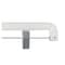 Nahanco 14in White Hi- Impact Plastic Heavy Weight Skirt/Pant Hanger w/ Long Hook and Chrome Clips., 100PK 1600RCLH - alternate 7