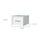 Homeroots 10" White Wood One Drawer Floating Nightstand 546176 - alternate 10