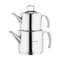 Korkmaz Proline Professional Series 5 Piece Stainless Steel Tea Pot Set in Silver A274 - alternate 1