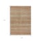Homeroots 9' X 12' Terra Cotta And Rust Striped Washable Indoor Outdoor Area Rug 615390 - alternate 8
