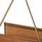 Homeroots 14" Brown And Gold Leather And Metal Magazine Holder 389459 - alternate 7