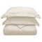 Homeroots Ivory King Cotton Blend 300 Thread Count Washable Duvet Cover Set 528519 - alternate 6