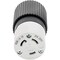 Hubbell Wiring Hubbell-PRO Twist-Lock 2-Pole 3-Wire Receptacle, 30A 250V, Heavy-Duty Nylon L630C - alternate 2