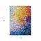 Homeroots 5' X 8' Gold Yellow And Teal Blue Abstract Washable Indoor Outdoor Area Rug 617354 - alternate 8