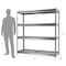 Shuntong Atlas 4-Tier 72 in.W x 24 in.D x 72 in.H Heavy Duty Garage Shelving Load 8000 Lbs, Gray Vein ATLAS722472-4G2000 - alternate 7